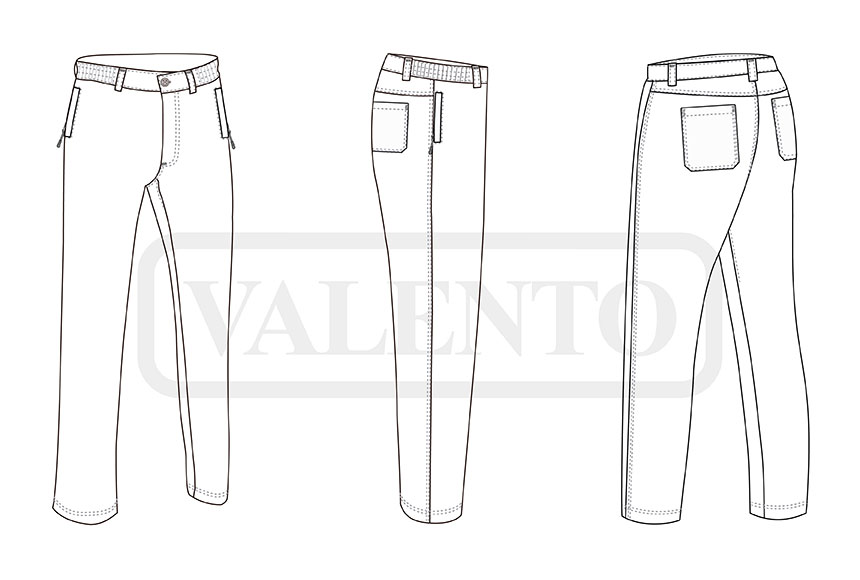 esquema Pantalon GRAHAM