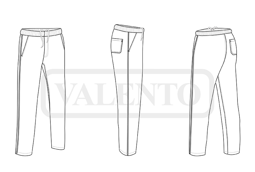 esquema Pantalón de cocina JOBS