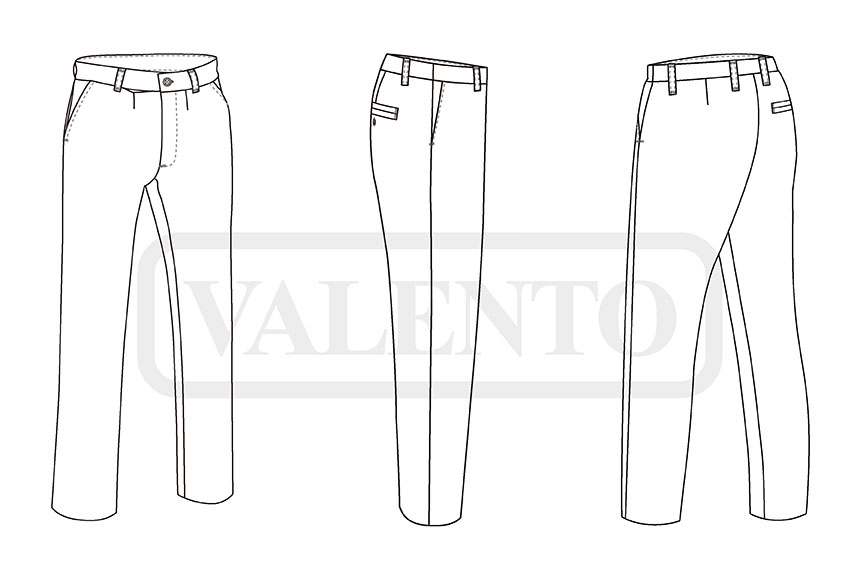 esquema Pantalon KENT