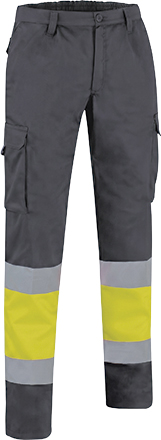 amarelo flúor-cinza carvão