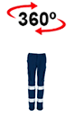 vista 360<sup>0</sup> Pantalón NAOS