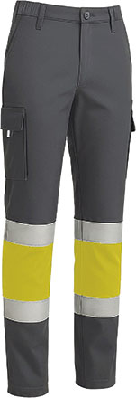 jaune fluo-gris charbon