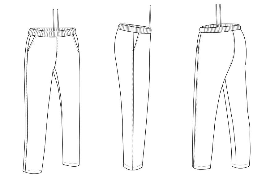 esquema Pantalón mujer TULIPA