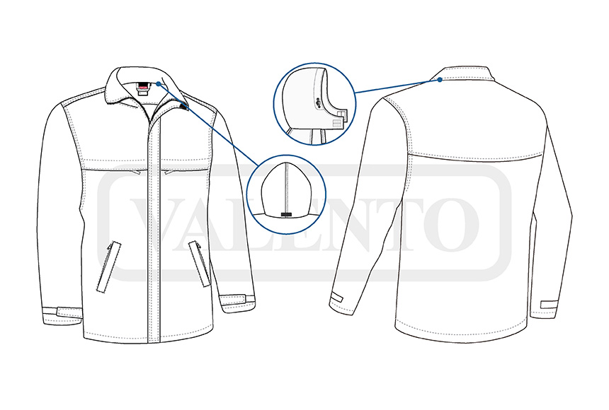 esquema Jachetă parka BOREAL