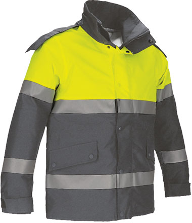 jaune fluo-gris charbon