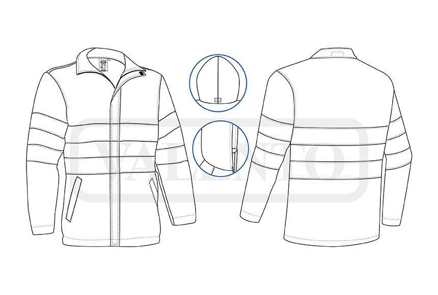 esquema Hi-Vis Parka TRAFFIC