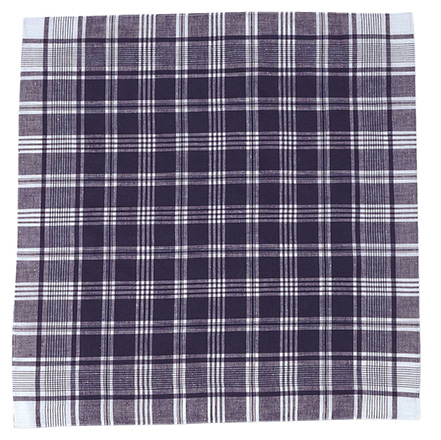 Pañuelo cuadrado HIERBAS blanco-azul marino noche