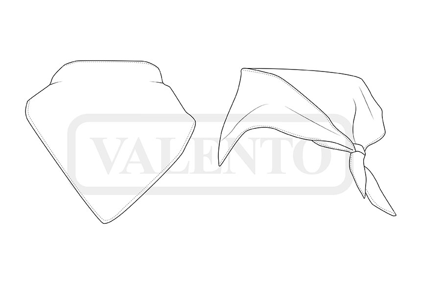 esquema Triangular scarf CACHIRULO