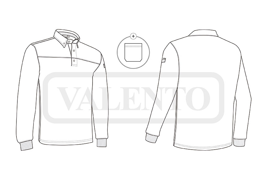 esquema Polo m/larga HURRICANE