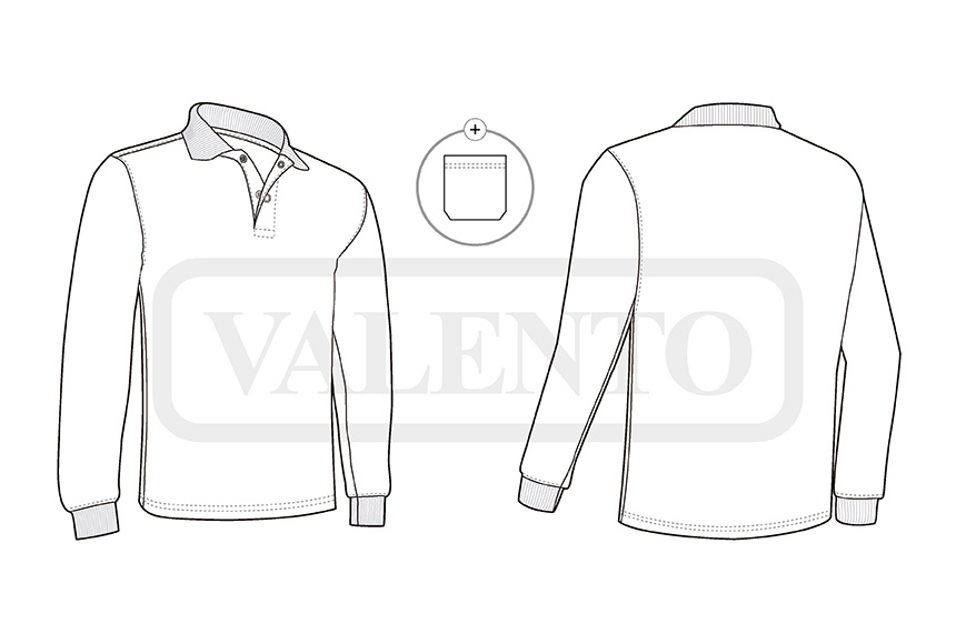 esquema L/S Polo Shirt SENA