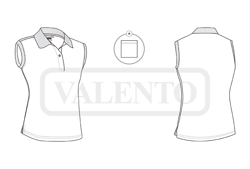 esquema Women Sleeveless Polo Shirt VEGA