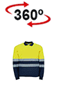 vista 360<sup>0</sup> Hi-Vis L/S Polo  ALBURY
