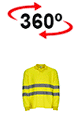vista 360<sup>0</sup> Hi-Vis L/S Polo  BUCKLAND