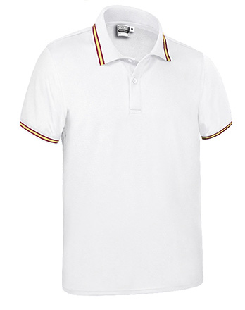 Polo MAASTRICHT blanco-bandera espana