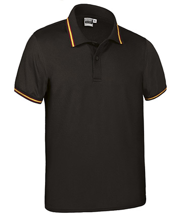 Polo MAASTRICHT negro-bandera espana