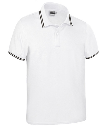Polo SAGANO blanco-negro
