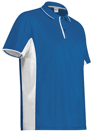 Polo STRATEGY azul royal-blanco