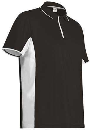 Polo STRATEGY negro-blanco