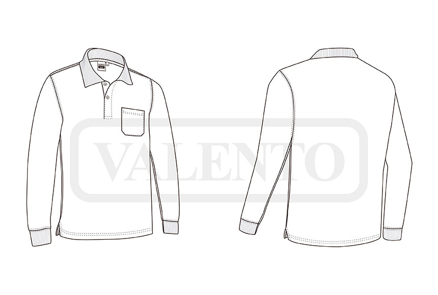 esquema Tricou polo M/L BREDA