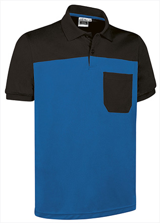 Polo TYPHOON azul royal-negro