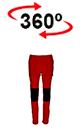 vista 360<sup>0</sup> Pantaloni trekking DATOR