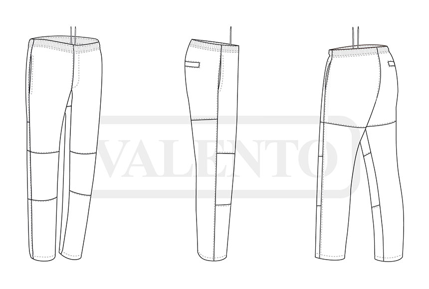 esquema Pantalón trekking HILL