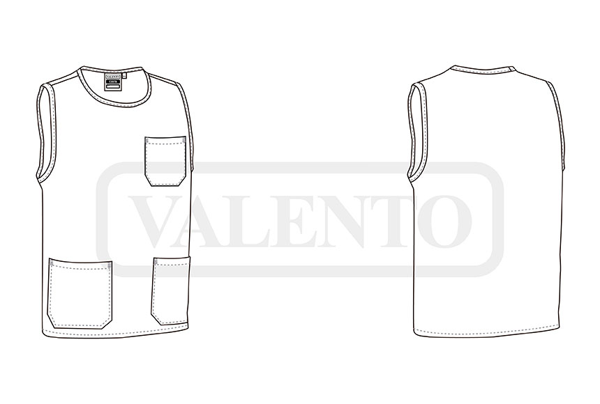 esquema Túnica de trabalho COSTA