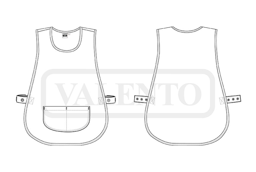 esquema Túnica de trabalho CREW