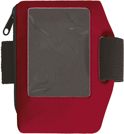 brazalete portamoviles MARATHON rojo loto