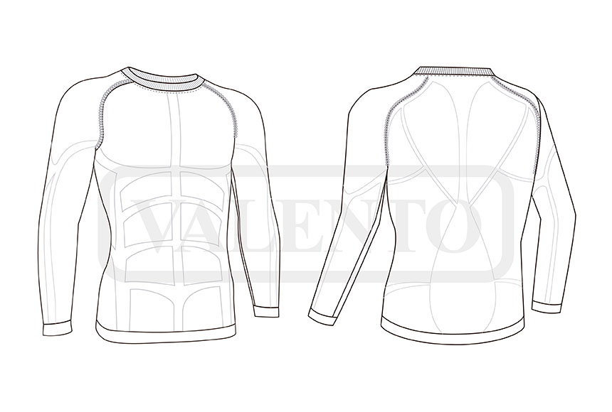 esquema T-shirt thermique élastique M/L SKYNET