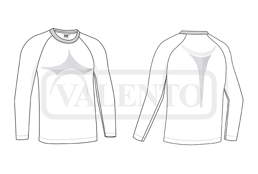 esquema Camiseta térmica elástica M/L SYRAX