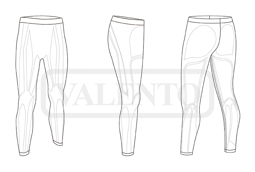 esquema Leggings segunda pele LANDAL