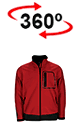 vista 360<sup>0</sup> Casaco softshell BATAVIA