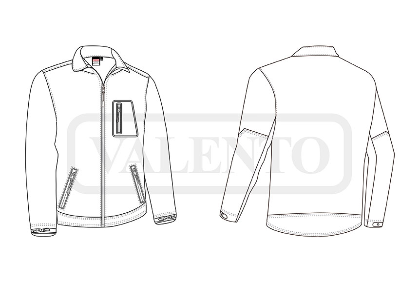 esquema Casaco softshell BATAVIA