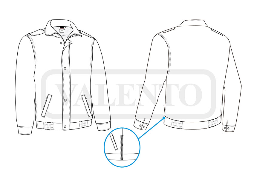 esquema Jaqueta softshell de vigilância KEEPER