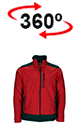 vista 360<sup>0</sup> Casaco softshell SAPONI