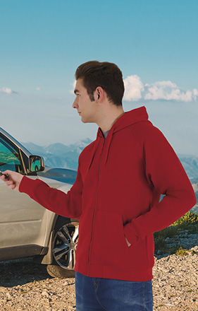 Ensemble jogging et sweat-shirt à capuche zippé gris avec bandes