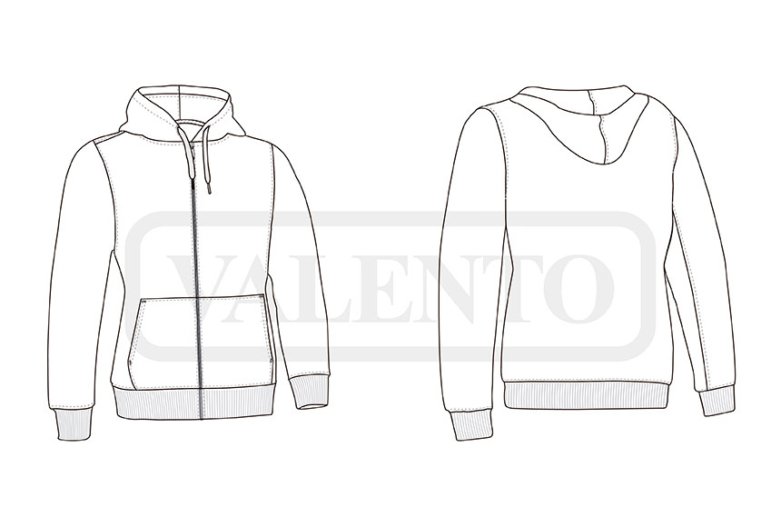 esquema Sweat-shirt femme BONDI