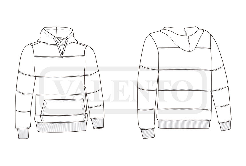 esquema Sudadera RAINBOW