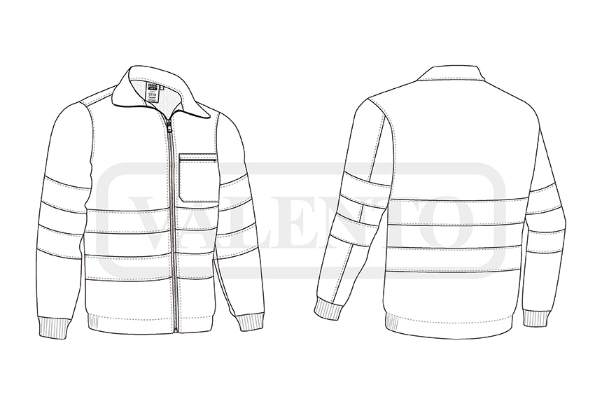 Chaqueta de trabajo softshell de visibilidad realzada WUTAN Valento